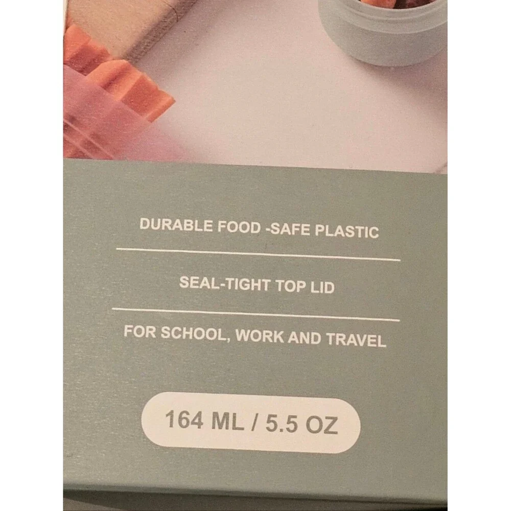 Pastel Multi-Pack Food Storage Containers - Pink, Cream, Light Blue